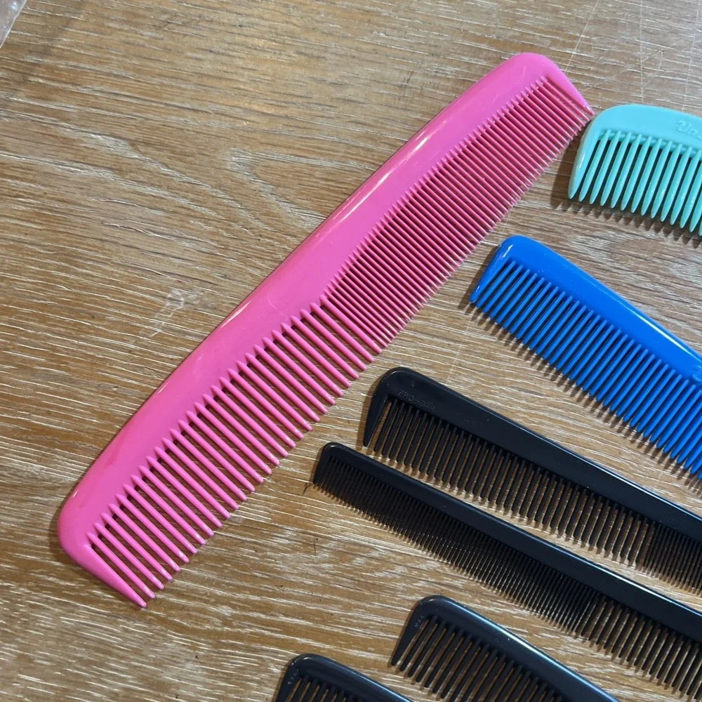 Lot of 10 Vintage Combs Hair Care‎ Unbreakable USA Goody